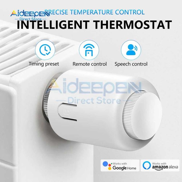 Tuya Smart ZigBee термостатический радиаторный клапан