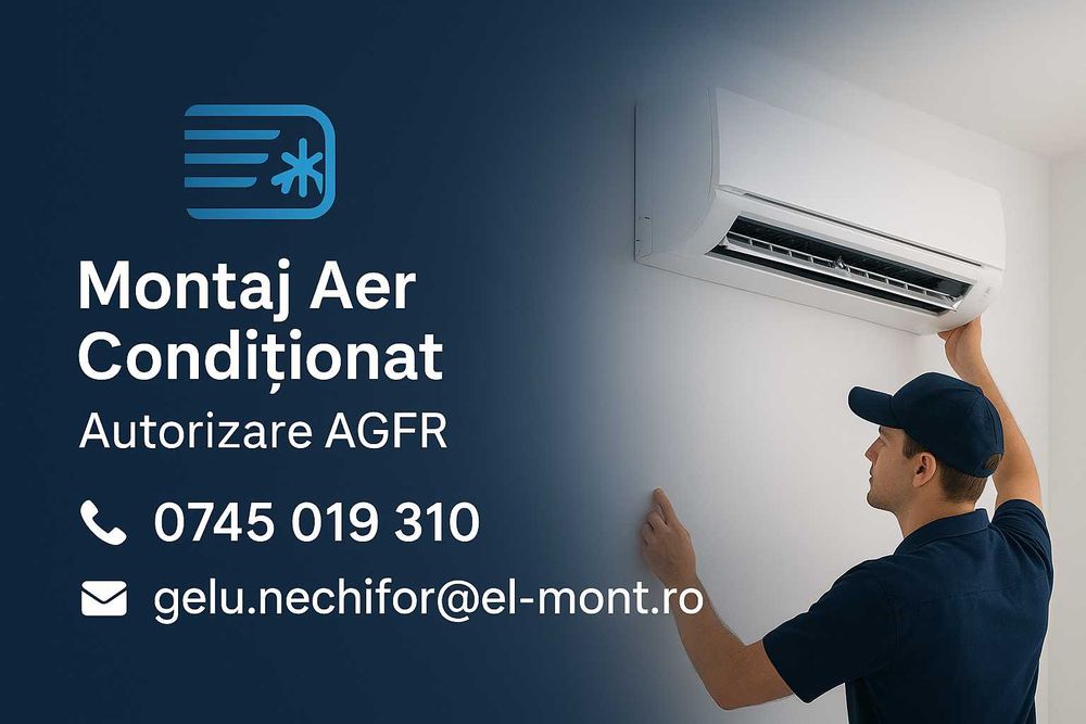 Montaj Aer Conditionat -autorizat,Instalatii termice  profesionale ,