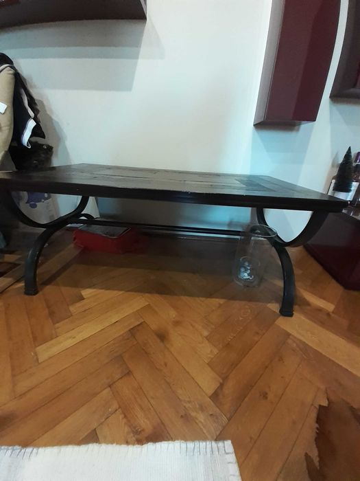 Masă cu cadru  metalic 70cm/1,20 m