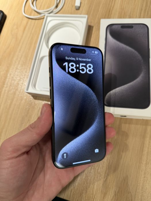 Iphone 15 Pro 128GB Black Titanium Full Box