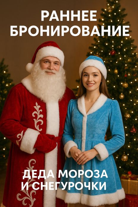 Дед мороз и снегурочка на дом ,в заведение,на корпоратив