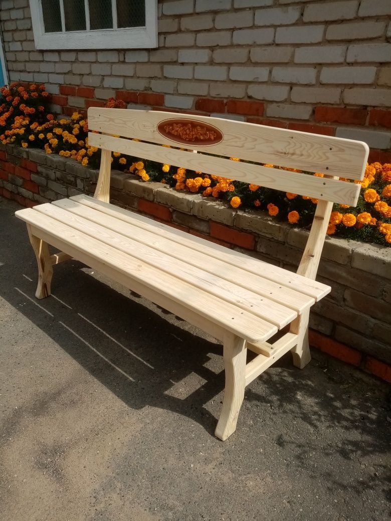 Скамейка со спинкой 1,5 м