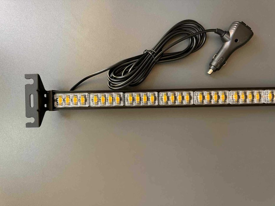 Stroboscop auto LED galben parbriz 48 LED, 70cm