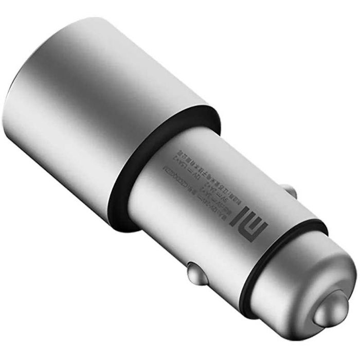 Car Charger, Mi USB 2.0 Type A (connector), 36 W, metallic grey
