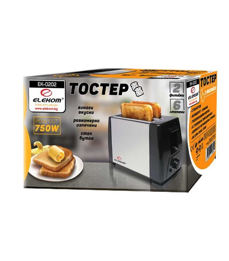 Тостер ЗА 2 Филийки 750 W