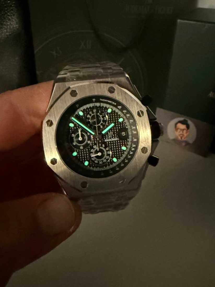 Audemars piguet offshore сребристо/черно 44mm