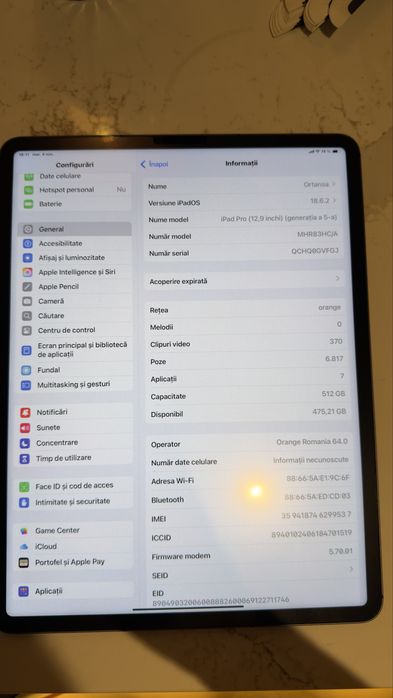 Ipad pro M1 5 gen - 512 gb - Wifi/5G