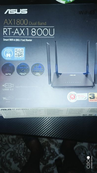 РУТЕР-WI-FI 6-Подходящ за Игри-ASUS RT-AX1800U (90IG06P0-MO3530)