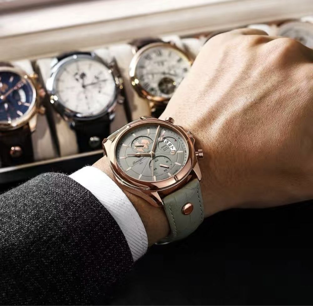 Часы от бренда Poedagar 41mm мужские