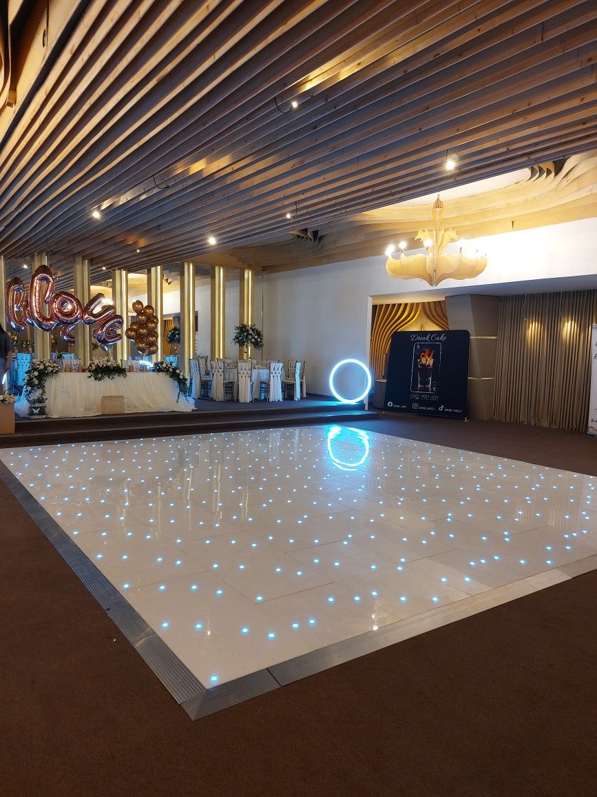 RING DE DANS ALB,RING DE dans  led.Dance Floor, Ring de stel