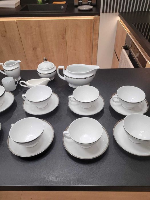 30-частов комплект за чай от баварски немски порцелан