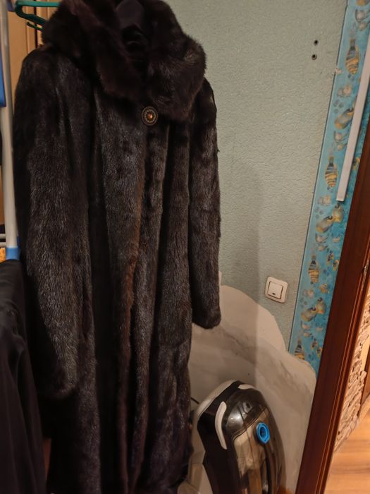 Норковая цельная шуба