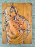Tablou sculptat manual din lemn masiv