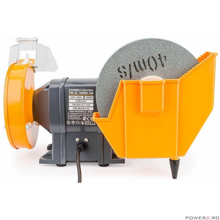 Polizor de banc cu 2 pietre, 150-200 mm, prelucrare uscata umeda,