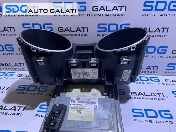 Kit Pornire Complet ECU Calculator Motor Cip Cheie Imobilizator VW Golf 6 1.6 TDI CAY CAYC 2008 - 2014 Cod 03L906023ML 03L907425C 5WP42691AA  [L2256]
