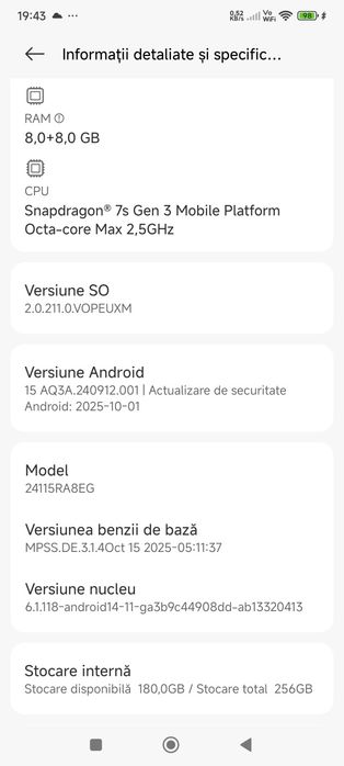 Vând sau schimb telefon redmi note14 pro+
