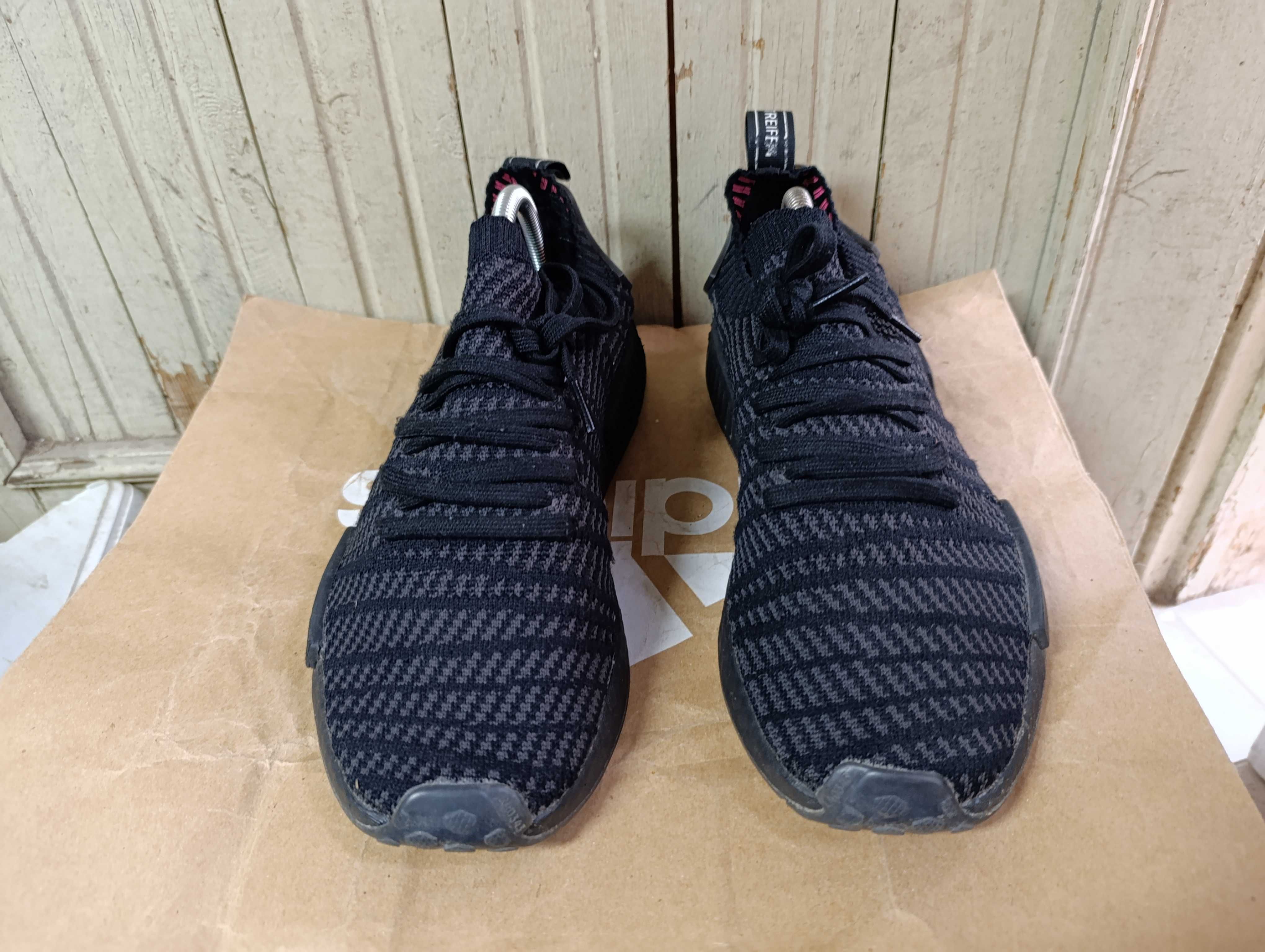 adidas NMD R1 STLT Primeknit Triple Black''оригинални маратонки 44 ном