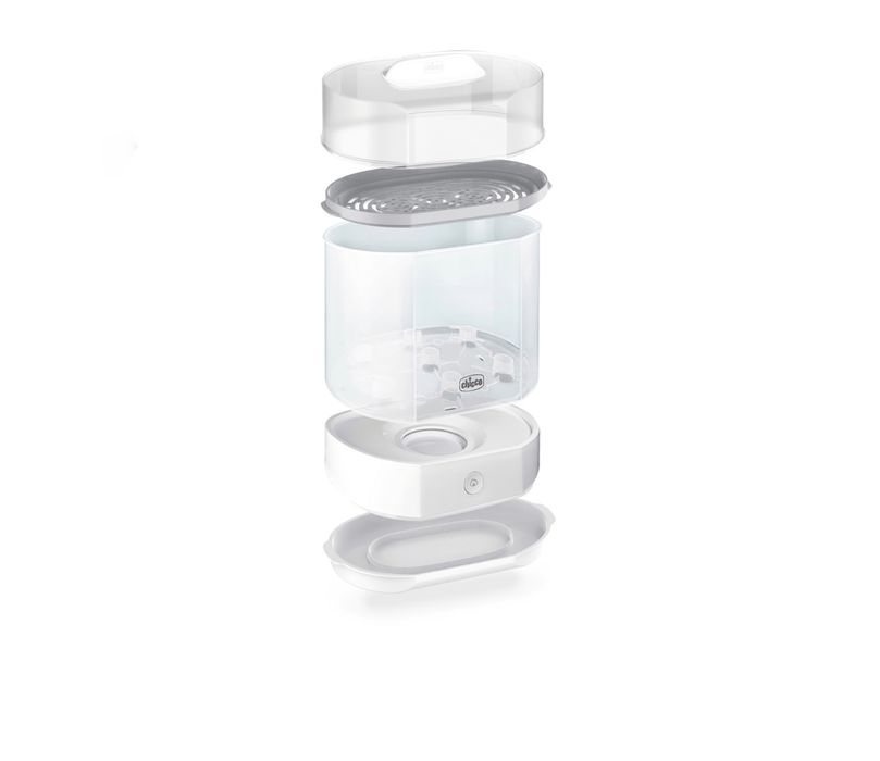 Sterilizator electric cu aburi Chicco 3 in 1 Steril Natural, 0luni+