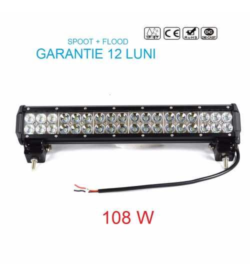 Led Bar 108w 12-24v spot si flood