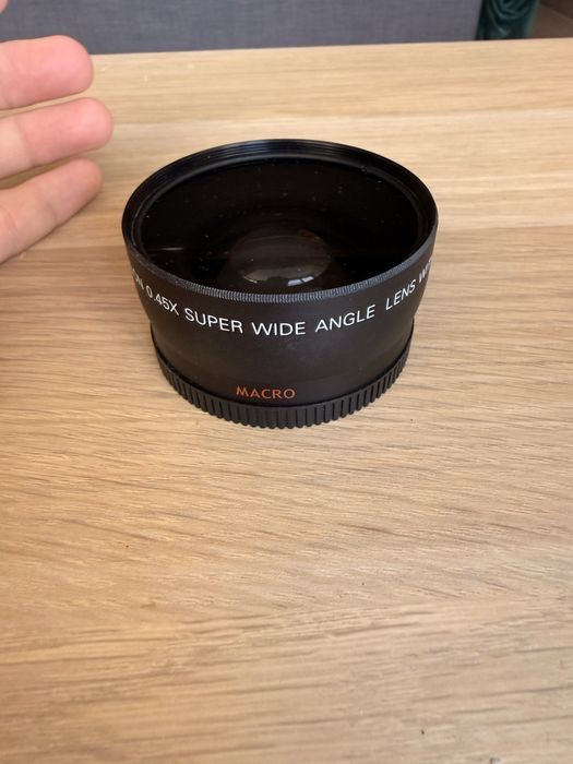Adaptor super wide si macro 0.45 pentru lentile cu diametru de 58mm