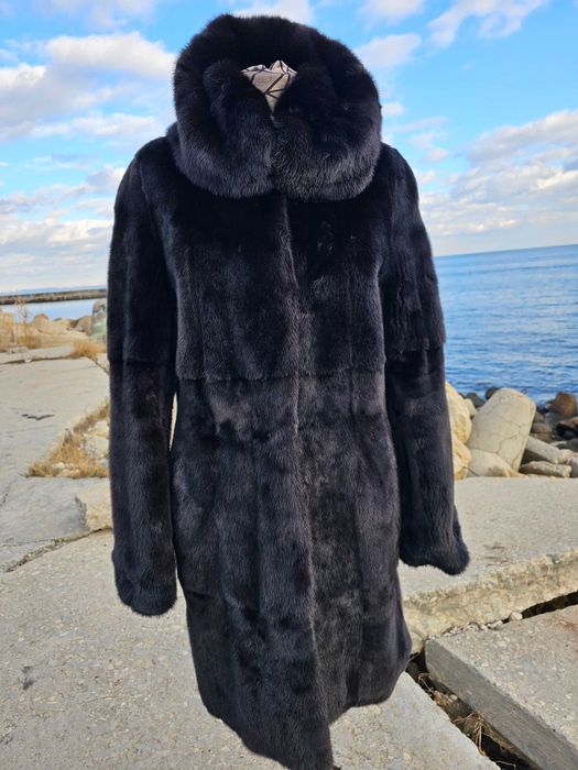 Отстъпка Палто от норка Black Nafa Italy