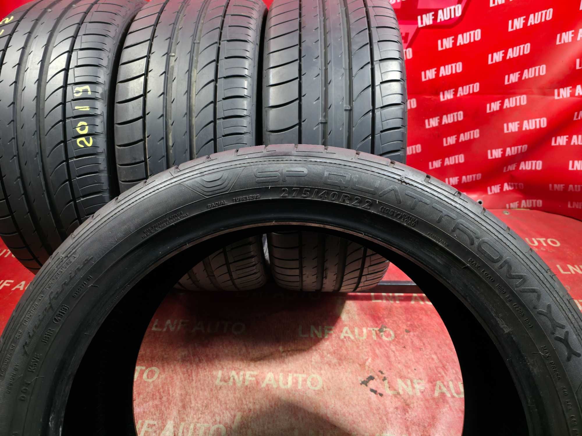 Anvelope de VARA - 275/40/22 - DUNLOP - 7.49 MM - DOT 2019 !