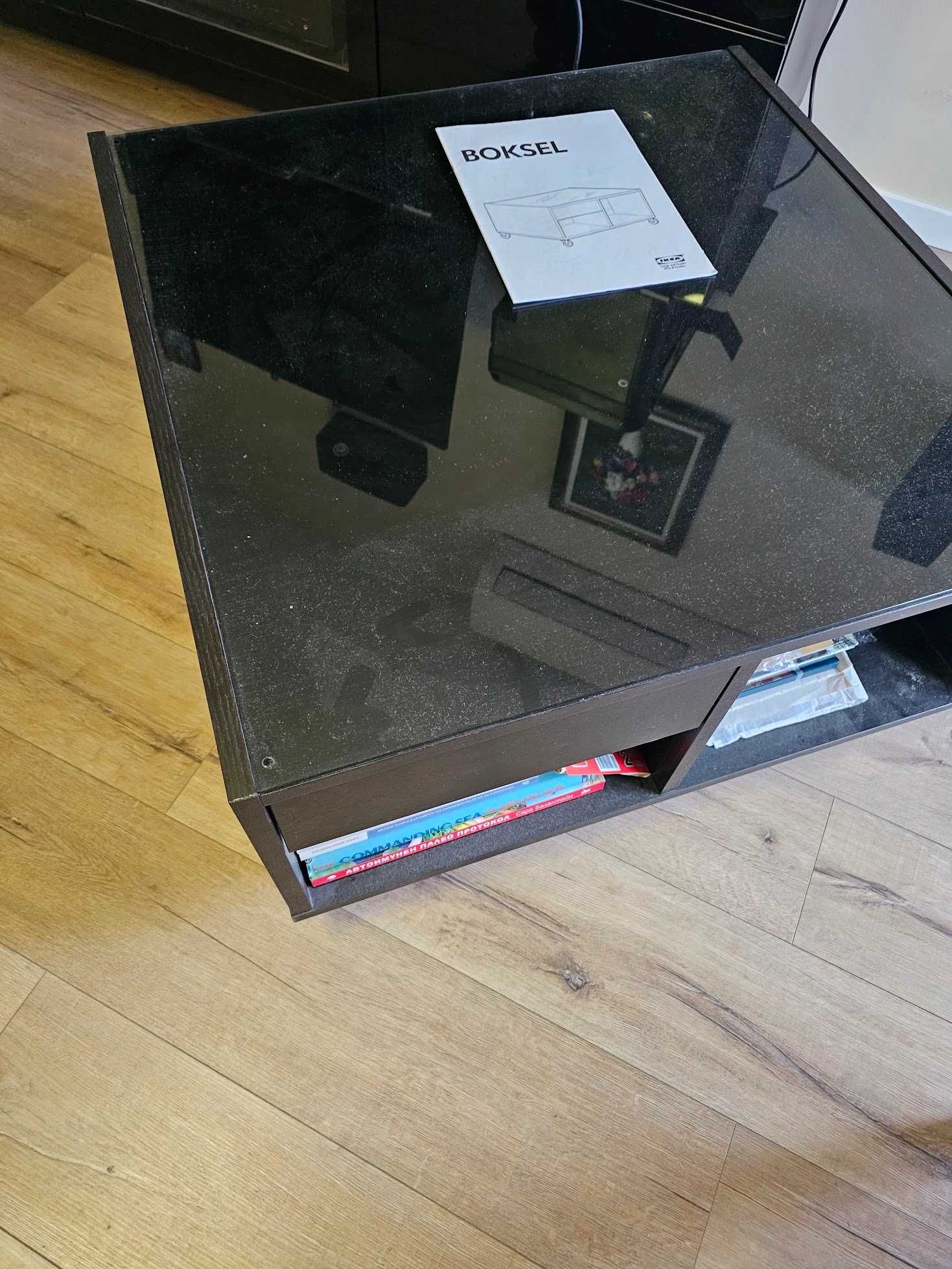 Ниска маса BOKSEL на колела от IKEA 80x80x42