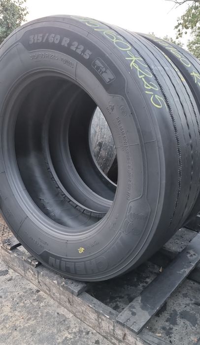 2 Anvelope Directie Michelin 315/60 R22.5 Impecabile DOT0524
