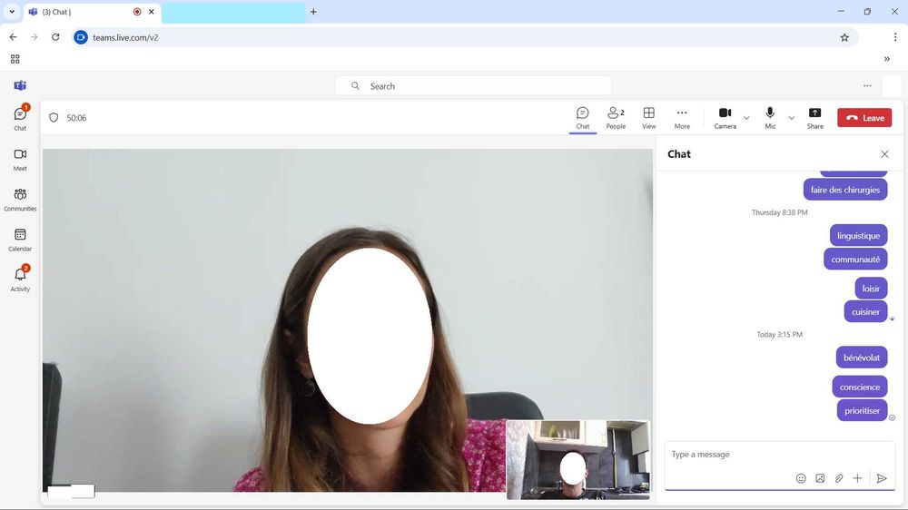 Meditații Franceză generală & medicală cu profesor cu studii în Franța