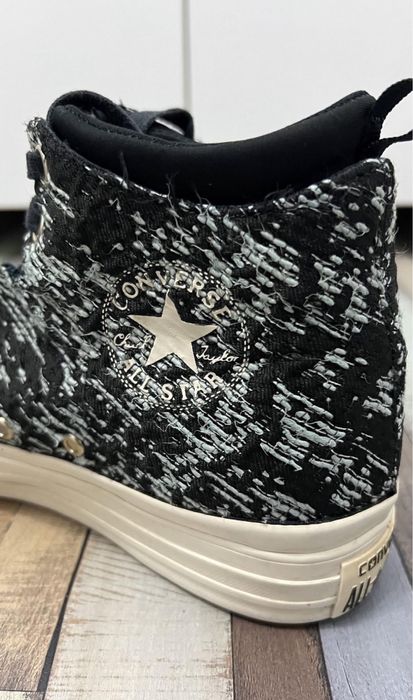 Tenisi converse alb cu negru maimea 38