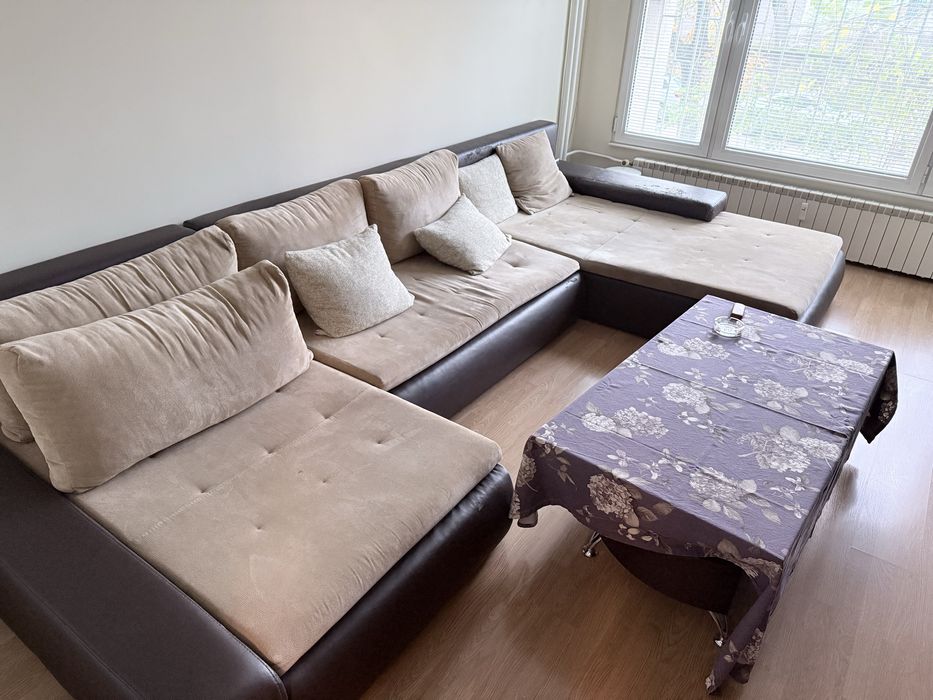 Холна гарнитура п-образен диван