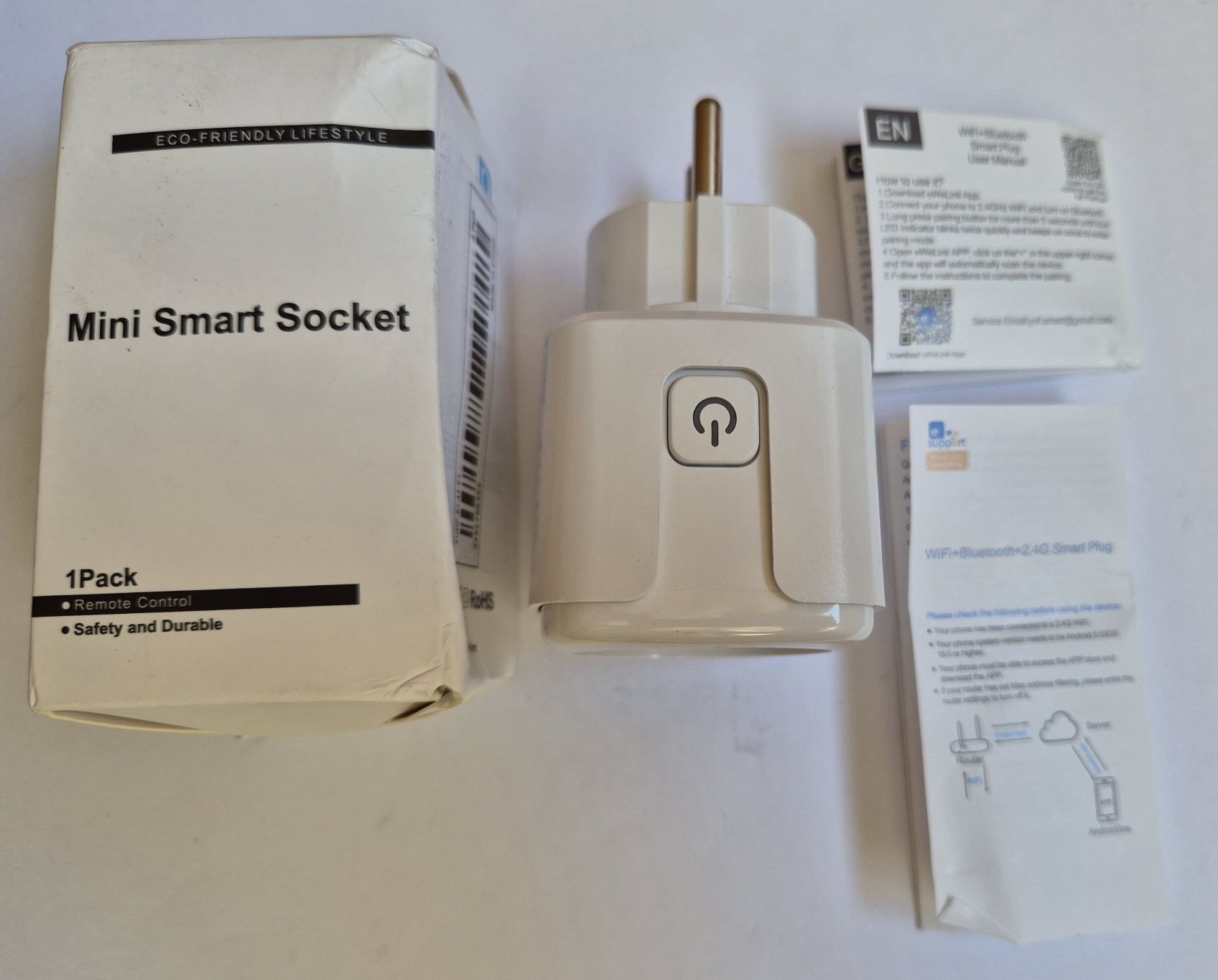 Priză smart wireless+triplu ștecher+dulii E14