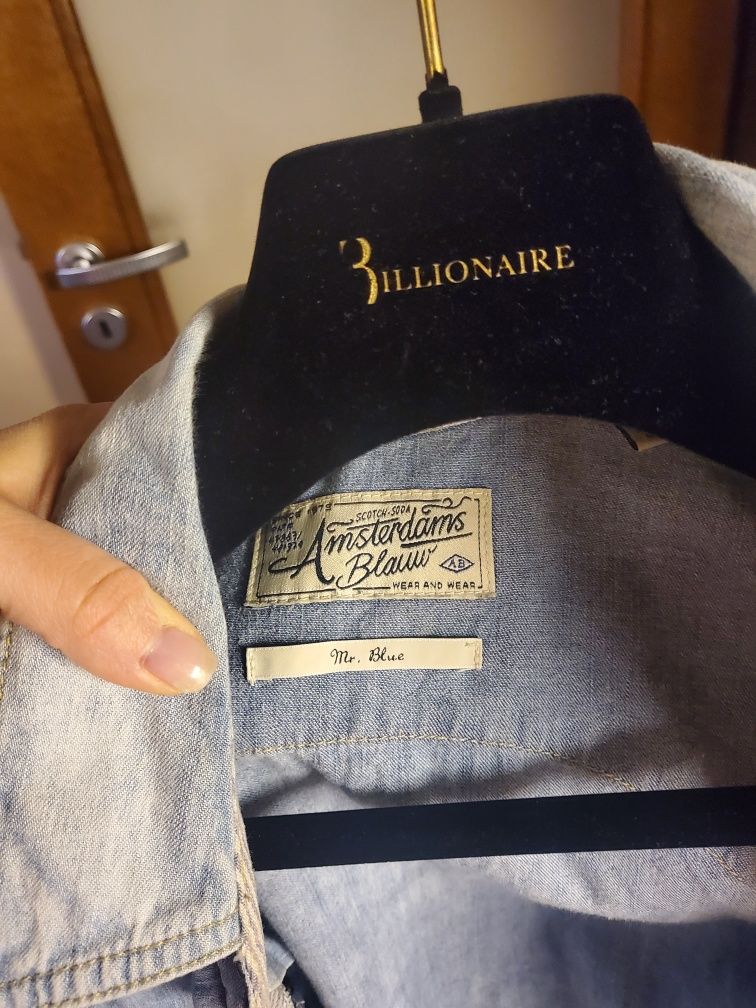 Дънкова мъжка риза scotch soda