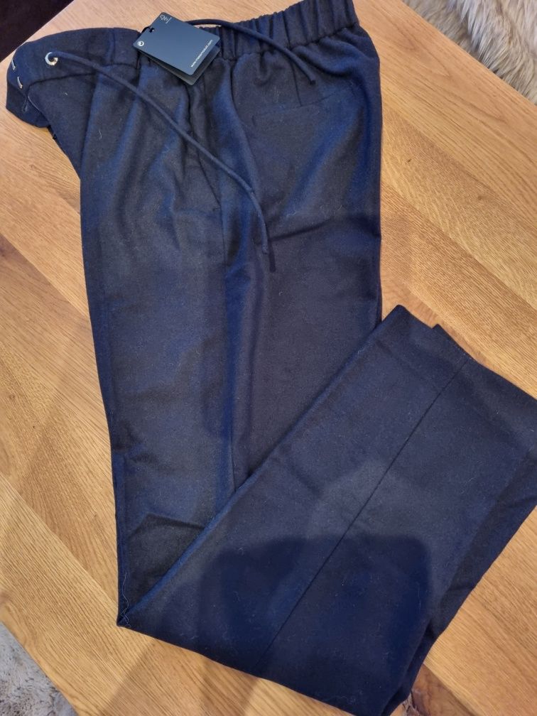 Pantaloni lână Massimo Dutti, 36,croi lejer,noi cu etichetă