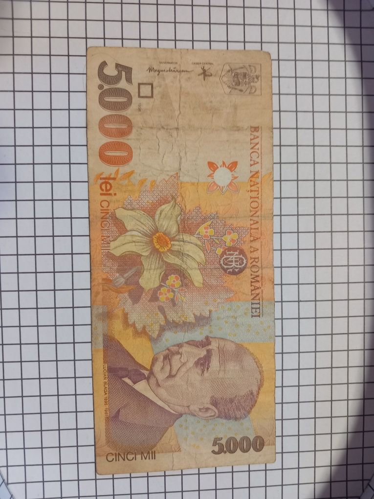 Bancnotă 5000 lei din 1998