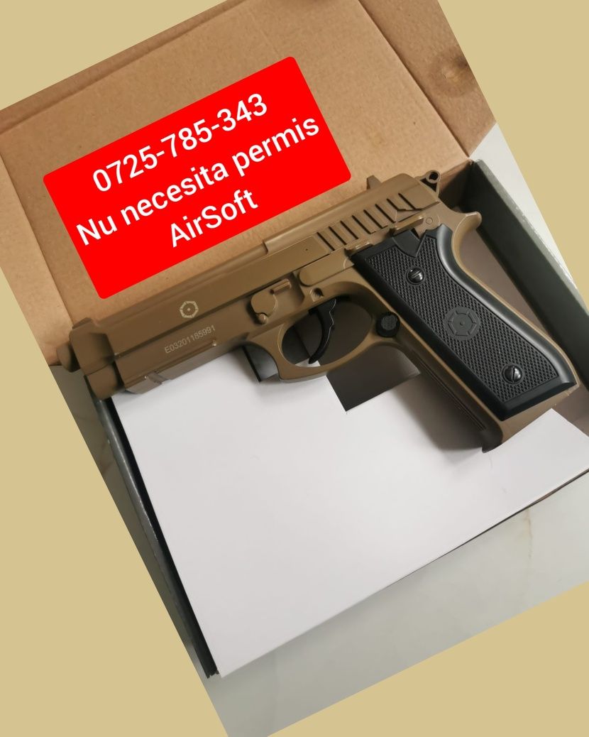 Vând pistol Airsoft care nu necesita permis de port arm