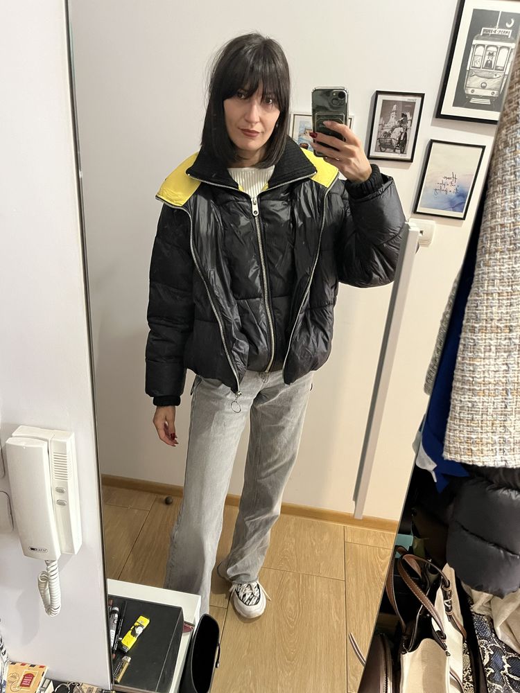 Зимно яке ZARA XS размер бомбър оувърсайз