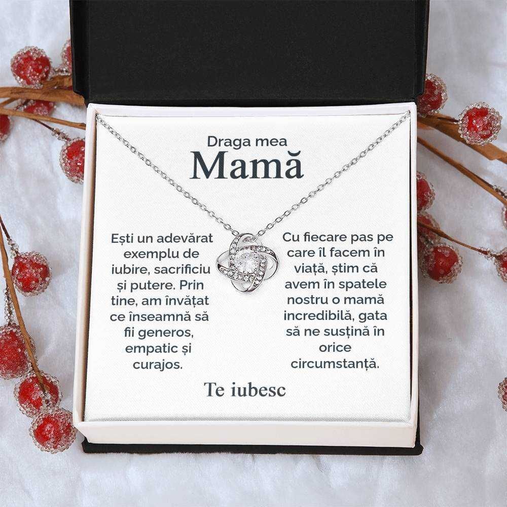 Bijuterie Cadou pentru Mama, Argint si pietre Zirconia + Card cu Mesaj