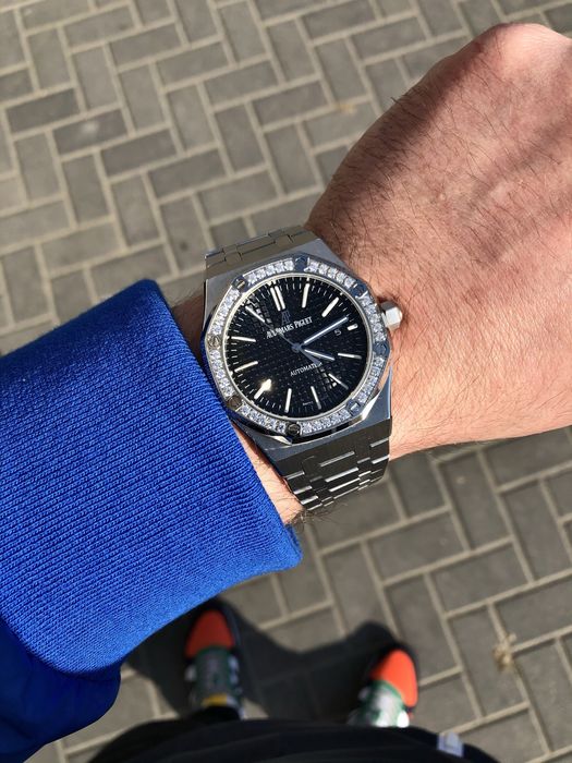 ceas ap royal oak black dial 41,mm