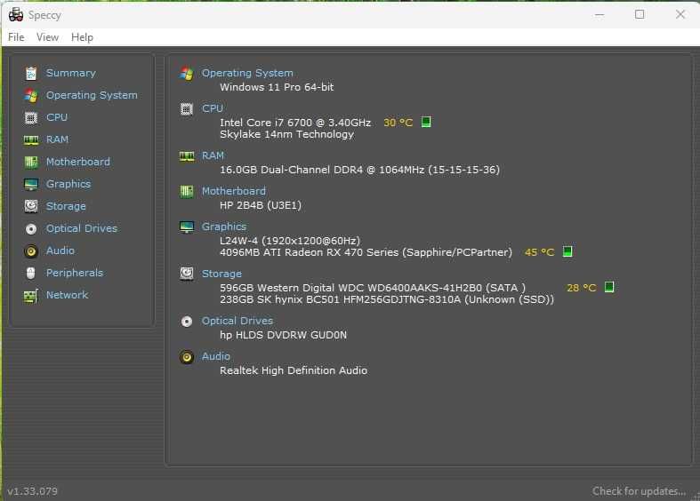 Calculator Unitate Pc Gaming Hp Envy I7 6700 Rx 470 Ram 16 Gb SSD