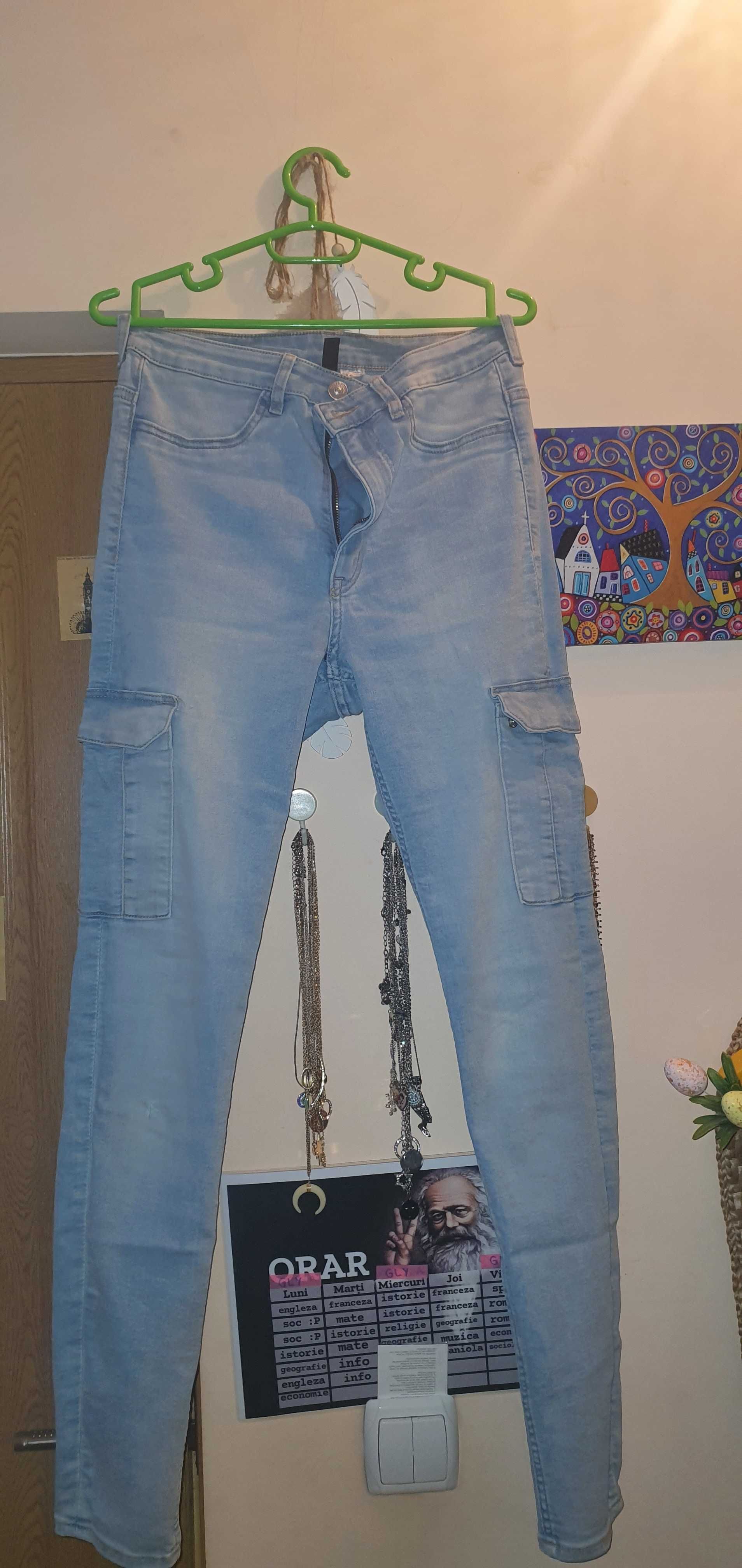 Blugi H&M dama cargo skinny mulati nepurtati