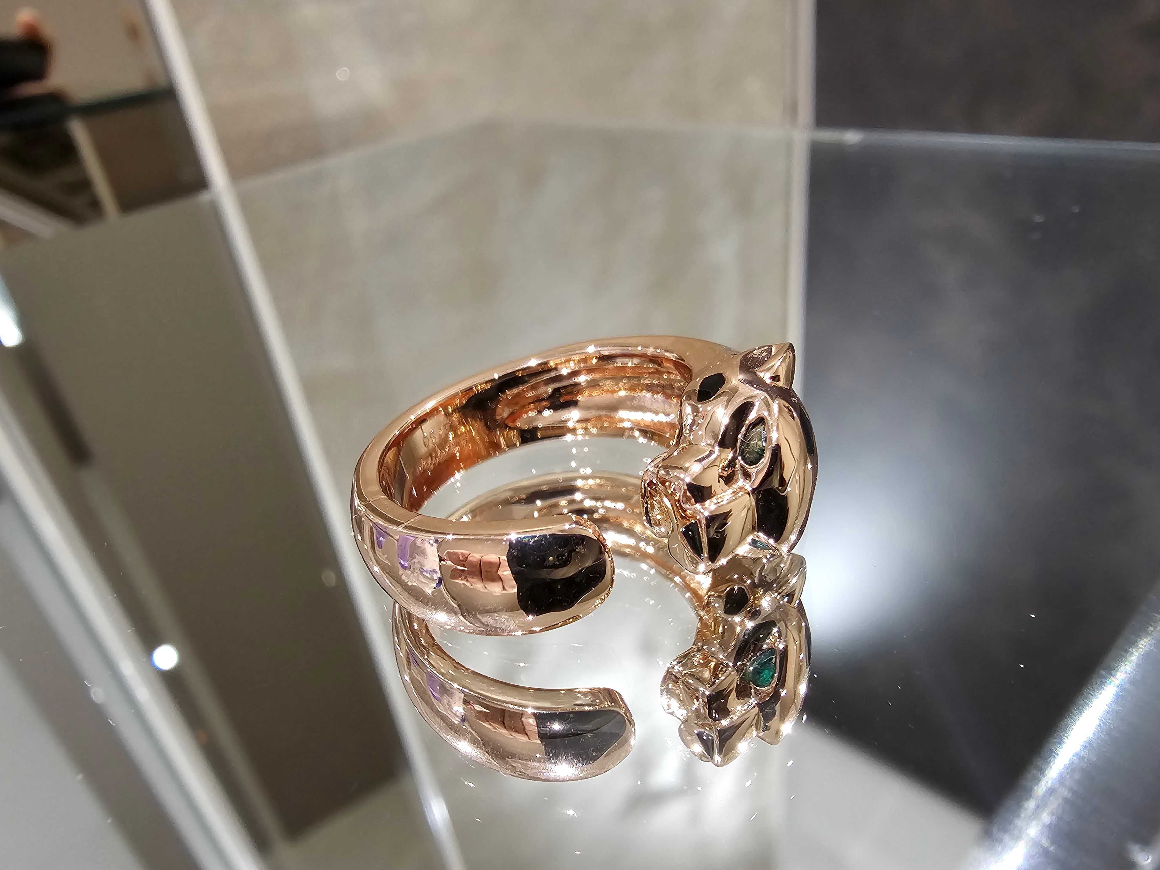 CARTIER Panthere de Cartier Rose Gold Black Дамски Пръстен