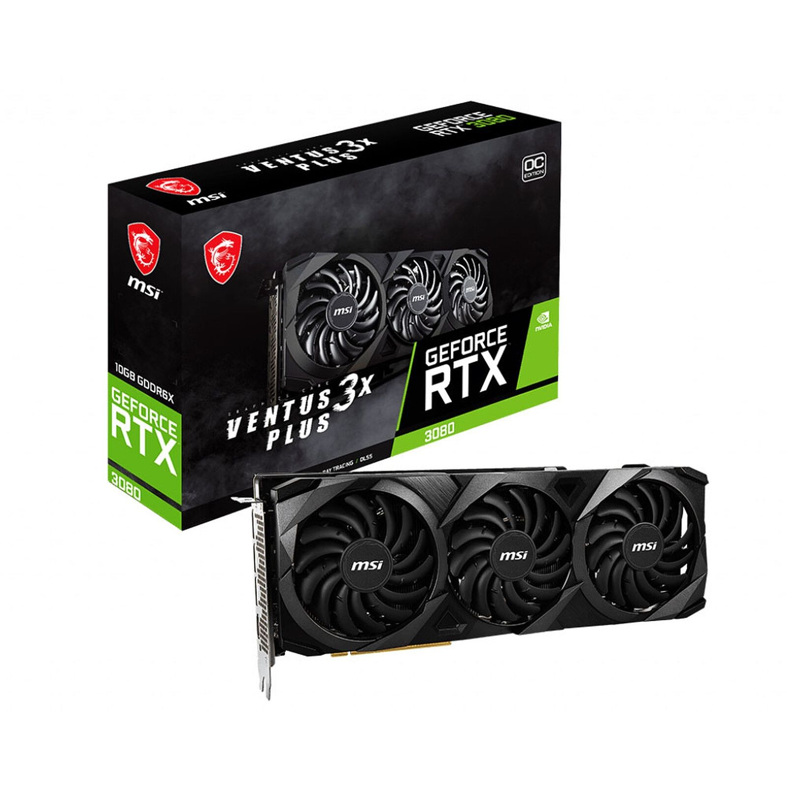 3080 MSI LHR Nvidia Geforce RTX 10GB GDDR6 Ventus 3x