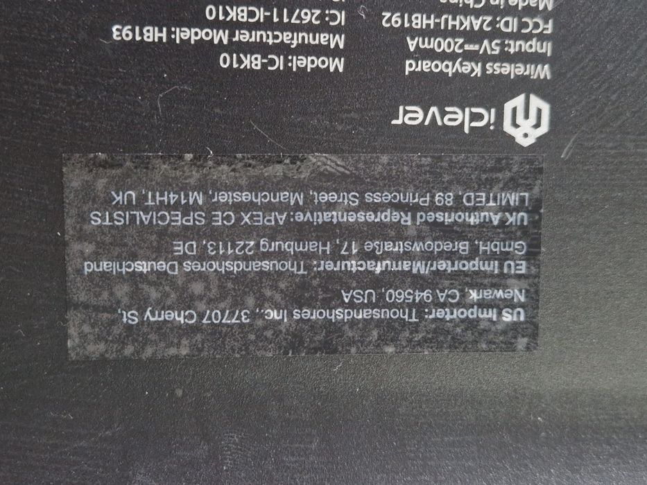 Tastatura wi fi  și Bluetooth perfect funcționala,  tip C