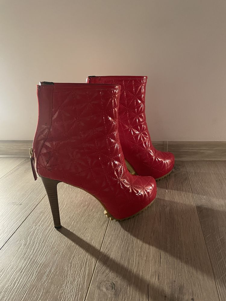 Botine Dior piele lacuita