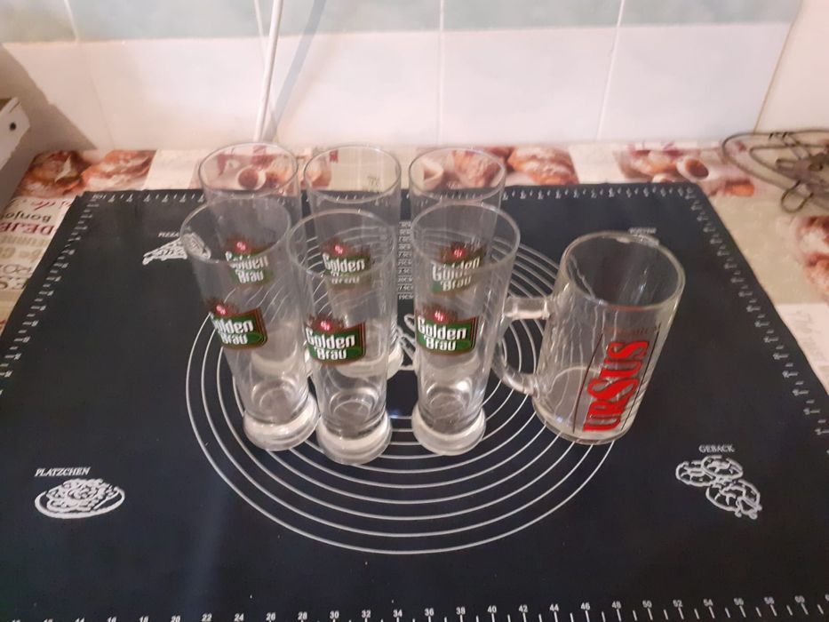 Set 6 sonde bere Golden Brau, bonus o halba Ursus