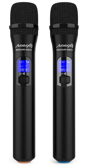 Set 2 microfoane wireless Audibax Missouri 2000 B Black