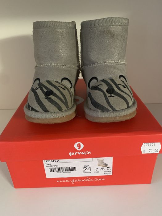 Зимни Ботуши за момиченце Garvalin Zebra 24 номер