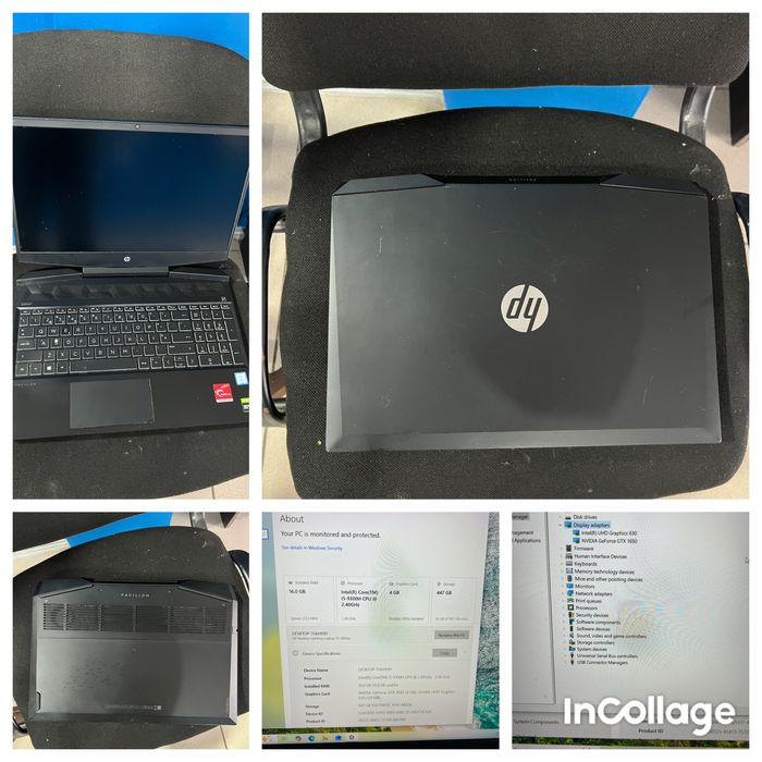 Vand laptop ho 15 gaming i5 9300h 16gb ram ssd 480gb Gtx 1650