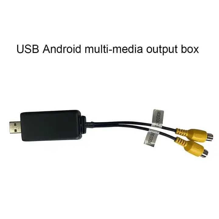 USB-RCA видео изход за подглавници, дисплеи